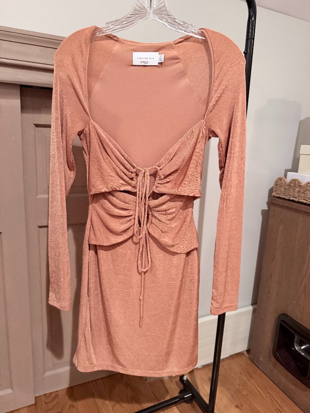Significant Other Rosie Mini Dress, Caramel, US 2